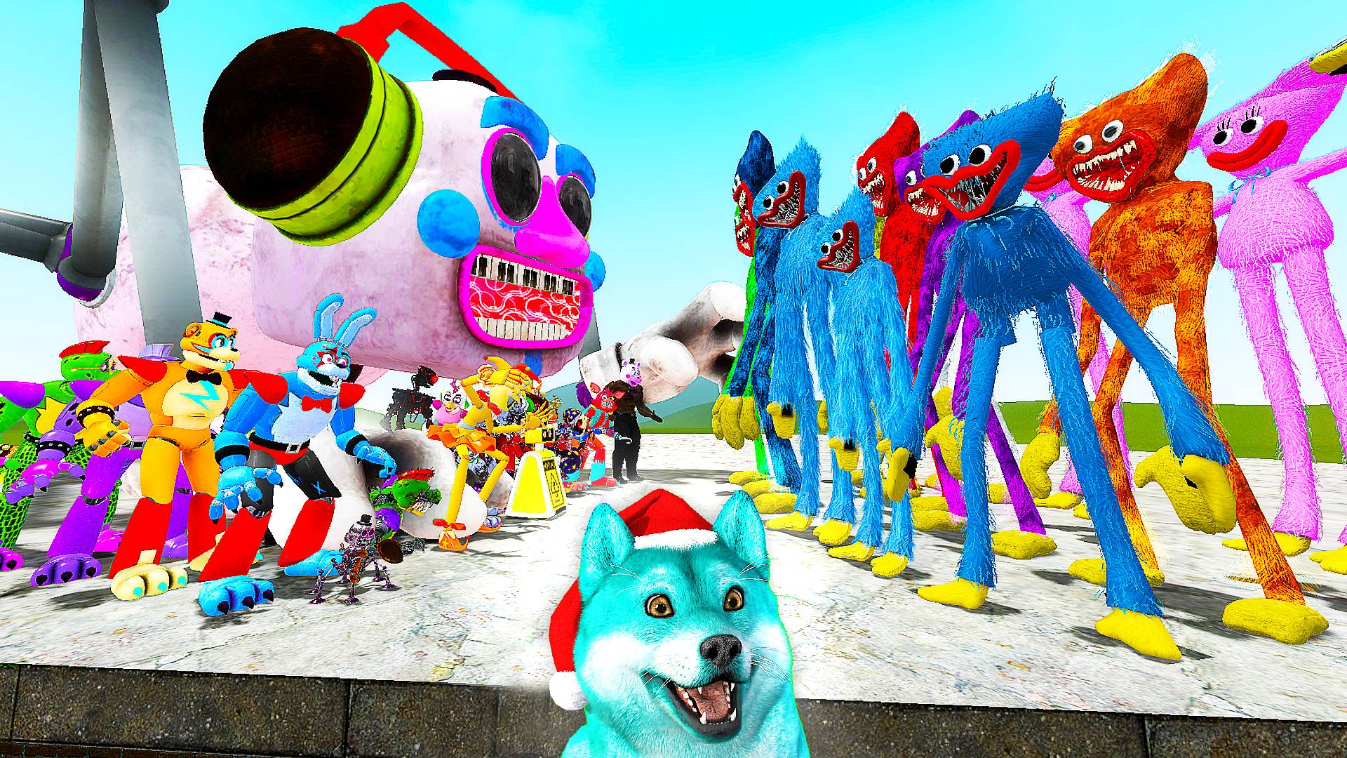 Семья фнаф 9 аниматроников против семья всех хагги вагги в гаррис мод смотреть онлайн