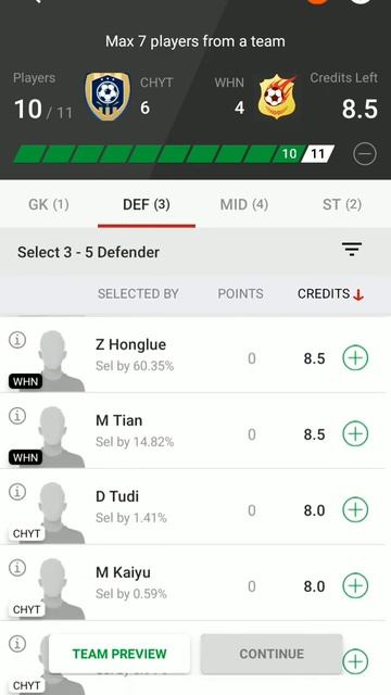 CHYT vs WHN Dream11 Prediction | Chinese Super League 2021 смотреть онлайн