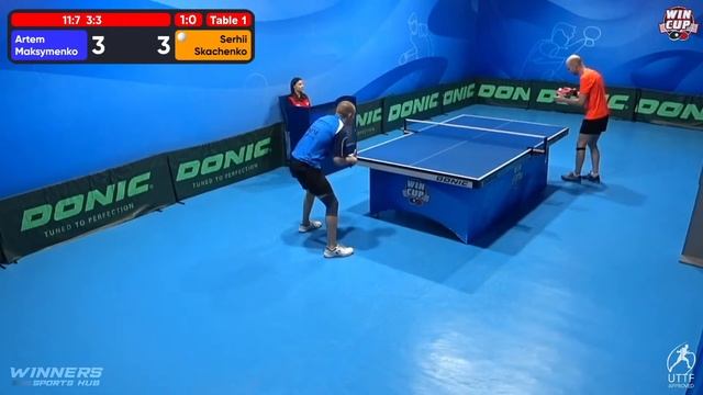 19:30 Artem Maksymenko 3-0 Serhii Skachenko West 5 WIN CUP 19.02.2023 | TABLE TENNIS WINCUP