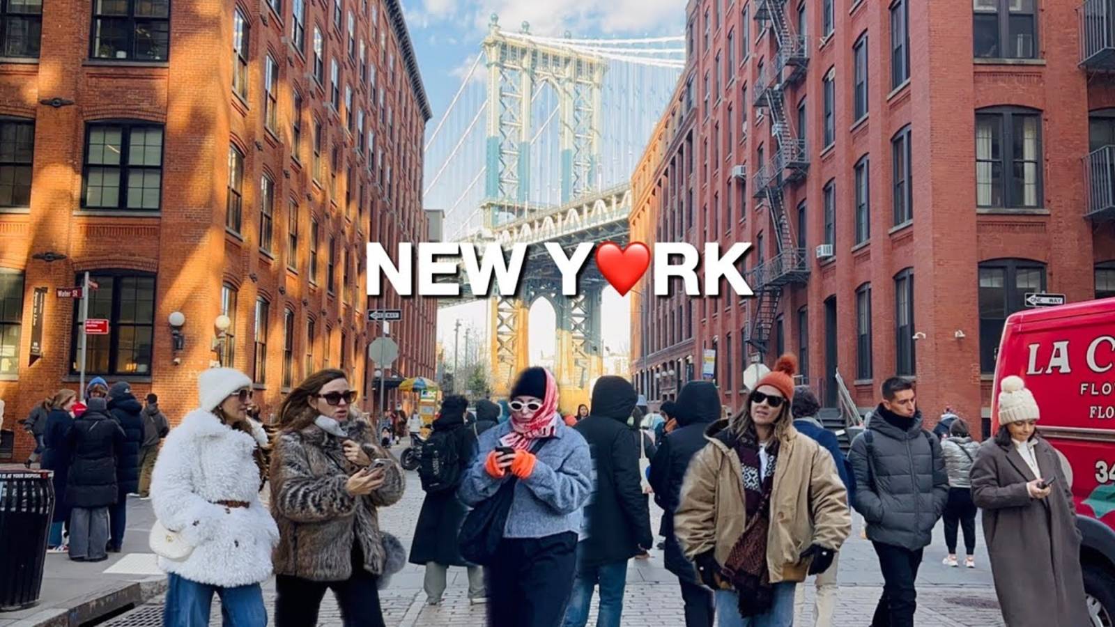 NYC Walk🗽Dumbo In Brooklyn, New York City🚕💖 Manhattan Bridge & Time Out Market | Feb 2025