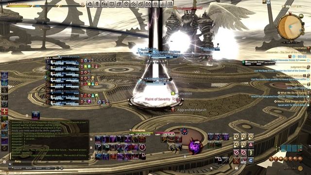 Final Fantasy XIV Fighting a Time controlling God Alexander смотреть онлайн