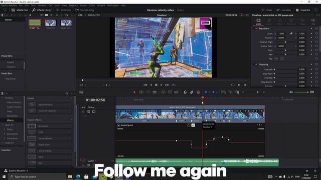 TURORIAL: How to make *INSANE* Reverse Velocity in Davinci Resolve!! смотреть онлайн