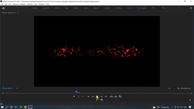 Text Reveal Animation with Roughen Edges in Adobe Premiere | Just Rise Academy смотреть онлайн