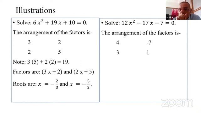 quadrartic equations - indian methods | 10th class| dr. shriram chauthaiwale sir |easy tricks |VMby смотреть онлайн