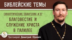 Синоптические Евангелия #37.  Благовестие и служение Христа в Галилее. Протоиерей Дмитрий Юревич