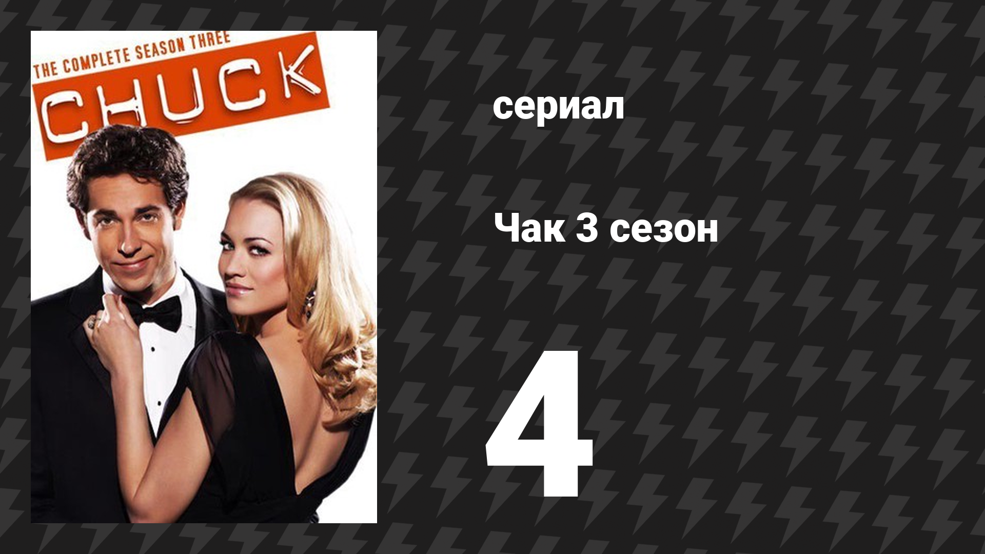 Чак 3 сезон 4 серия «Чак против операции» (сериал, 2007)