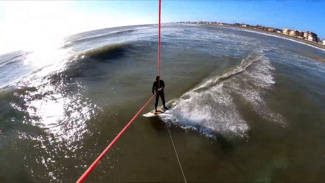 GoPro 9 Max Lens Mod with kite lines and helmet mount. First sessions. смотреть онлайн