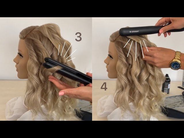 4 Способа Сделать Локоны Разного Диаметра Утюжком | Урок по Прическам смотреть онлайн