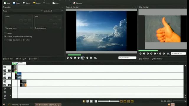 Kdenlive transitions Luma & wipe смотреть онлайн
