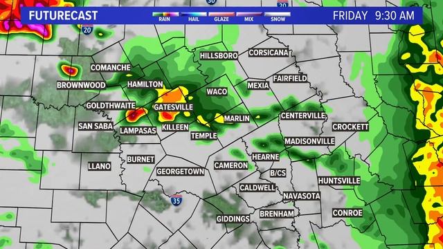 LIVE | Severe Thunderstorm Warning In Effect For Multiple Central Texas Counties