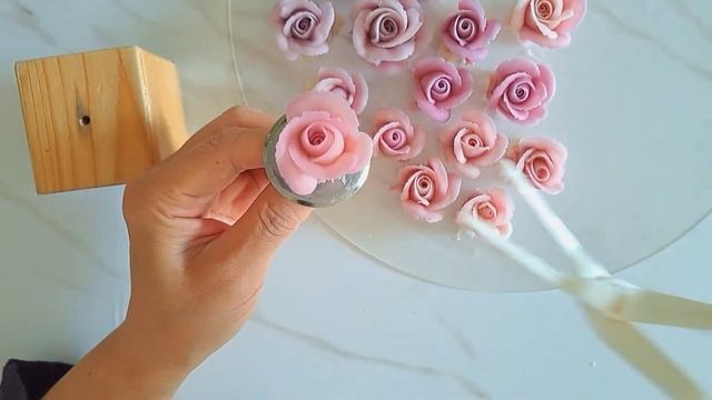 124장미 아이싱 케익만들기/ 앙금플라워,  Korean  Flower Cake
