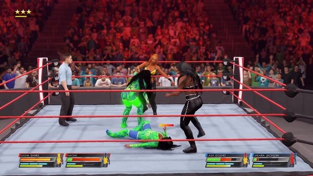 WWE 2K22 sasha banks and naomi vs lash legend and jakara jackson смотреть онлайн