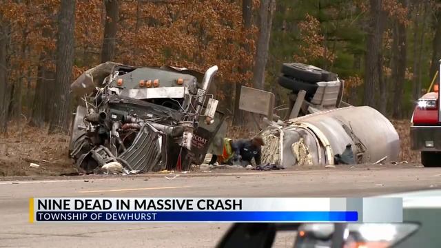 Nine dead after devastating crash involving semi-truck and van in Wisconsin смотреть онлайн