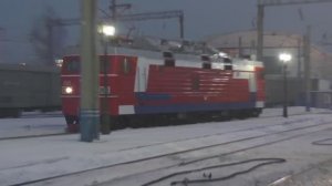 Прибытие пассажирских поездов РЖД в Красноярск | Железная дорога в Сибири