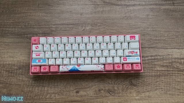 Клавиатура AKKO 3061 World Tour Tokyo R2, Jelly Pink, розовый - смотреть онлайн