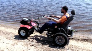 Самодельный ЭЛЕКТРО мотоблок в деле!