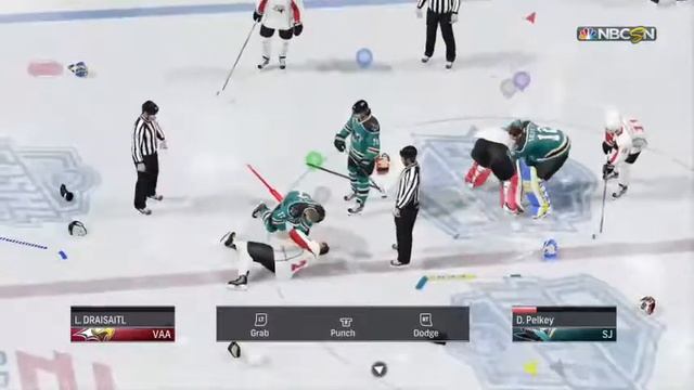 NHL 17 Line Brawl with a Goalie Fight смотреть онлайн
