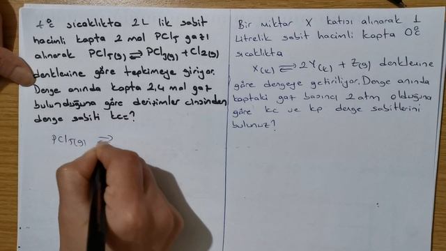 KİMYASAL TEPKİMELERDE DENGE