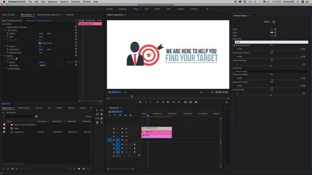 Flat Animated Icons Library | Premiere Essential Graphics Mogrt Tutorial смотреть онлайн