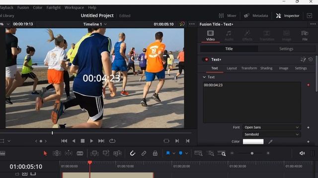 How to add a simple TIMER in Davinci Resolve - Time Code effect смотреть онлайн