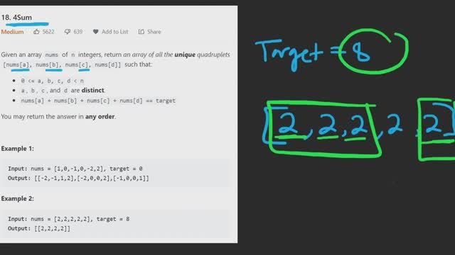 Leetcode 018: 4Sum (RU) смотреть онлайн