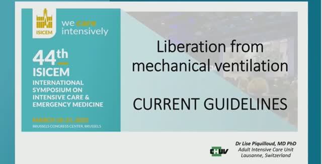 LIBERATION FROM MECHANICAL VENTILATION   ISICEM-44 (2025)