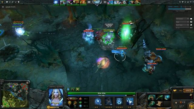 DOTA 2: Crystal Maiden Rampage!! смотреть онлайн