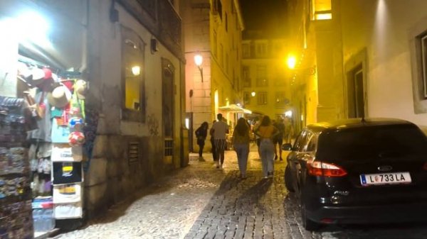 🌙✨ Ночная жизнь Лиссабона после 22:00 — прогулка по яркому району столицы Португалии! 🎉