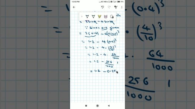 1)find value of sin3A if sinA=0.4 s-02 W-14 2 M 2)sinA=1/2 find sin3A W-07 S-08,14,17 W12 2M trig смотреть онлайн
