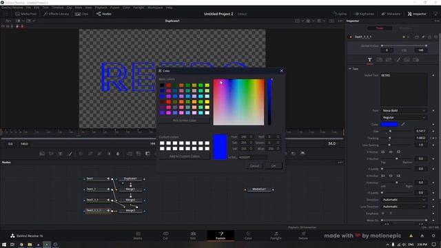 Create a Cool Retro Text/Title Animation - Davinci Resolve Tutorial смотреть онлайн