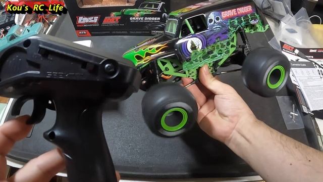 New Losi Mini LMT RTR GRAVE DIGGER Open Review. 1/18 - Scale.　LOSI LMT MINI