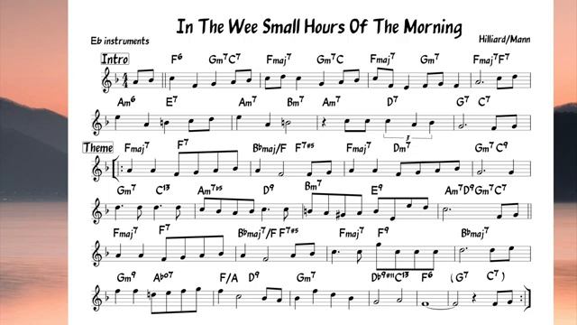 In The Wee Small Hours Of The Morning (David Mann)Backing track + score for Eb alto instruments смотреть онлайн