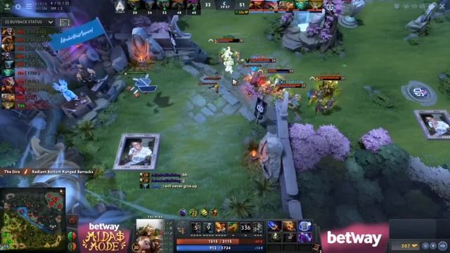 DOTA 2 | MIDAS MODE 2 | OG vs ALLIANCE | FUNNY ALL CHAT TRASH TALKS! смотреть онлайн