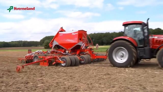 Комбінована зернова сівалка Kverneland U-drill в польових умовах смотреть онлайн