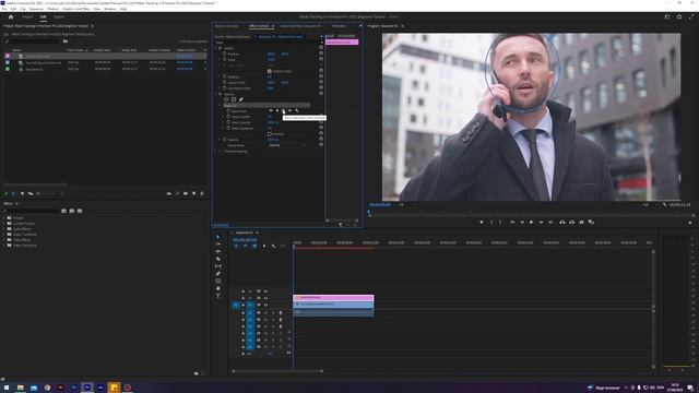 Automatic Mask Tracking in Adobe Premiere Pro 2022 | Beginner Tutorial смотреть онлайн