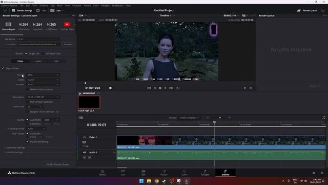 How to Render and Save video in DaVinci Resolve 19 смотреть онлайн