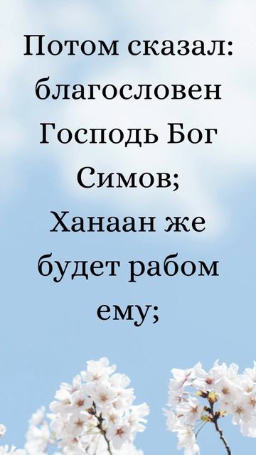 Бытие 9:24-29 (Русская Синодальная Библия) #библия #писание #русскаясинодальнаябиблия #бытие смотреть онлайн