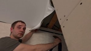 Как сделать стыковку Ёшки и теневого профиля для натяжного потолка. Инструкция