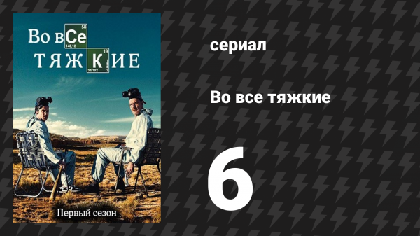 Во все тяжкие 1 сезон 6 серия «Пустой блеф» (сериал, 2008)