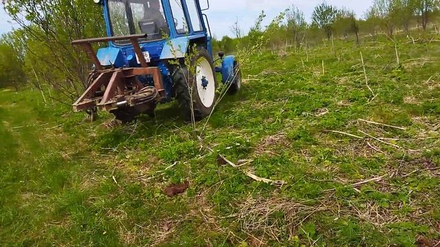 #очистка полей Мтз-82, Крокодилом #своими руками смотреть онлайн