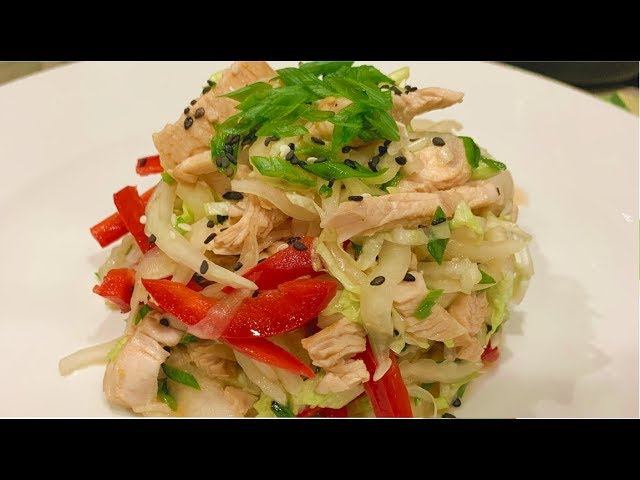 Салат с индейкой в соево-апельсиновом маринаде смотреть онлайн