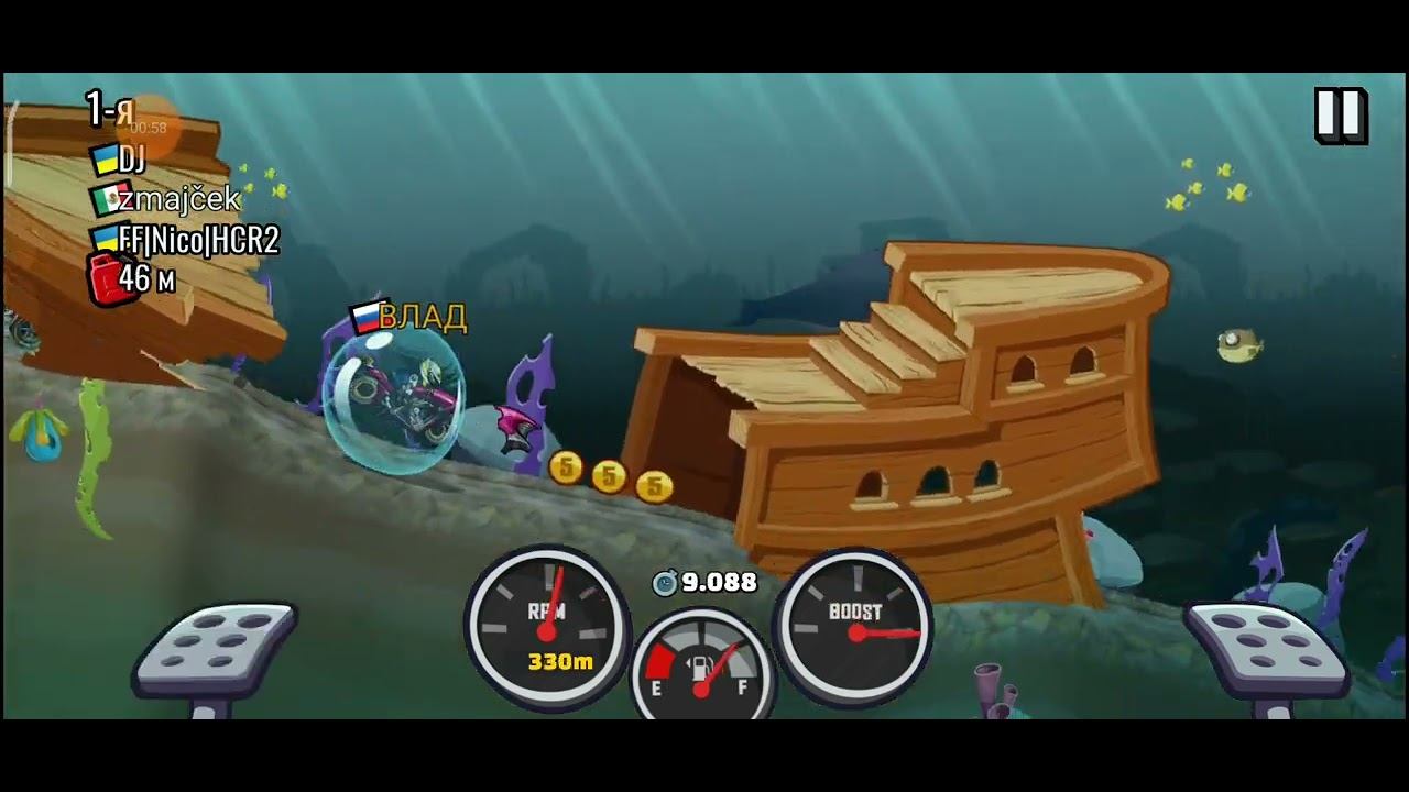 Hill Climb Racing 2 - Я ненавижу воду! Супербайк