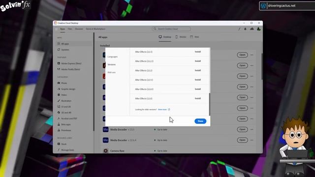 Downgrade After Effects (or Any Adobe Product)