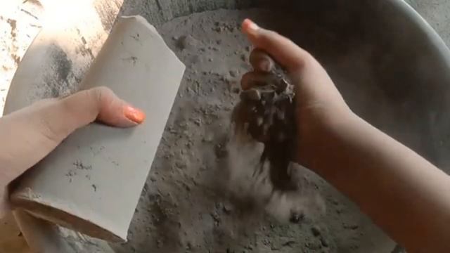 very soft and dusty pure cement non stop crumbling |amazing video @asmrpuppys смотреть онлайн