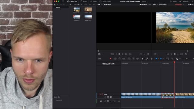 DaVinci Resolve - How to add more frames inside Fusion смотреть онлайн