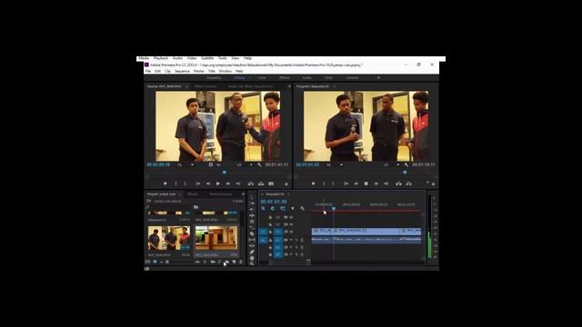 Jump Cuts Example Of Set Up In Premiere Pro