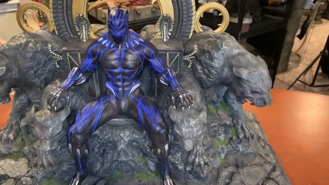 RARE custom BLACK PANTHER on Throne STATUE Review смотреть онлайн