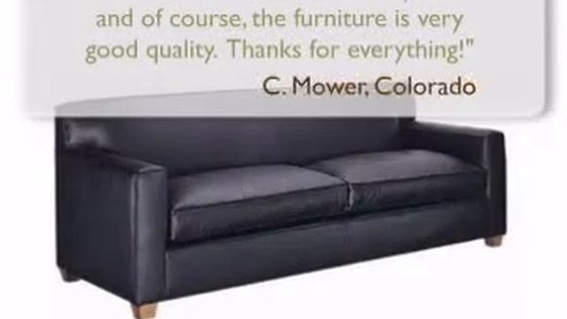 Metropolitan Designer Style Low Profile Urban Leather Sofa смотреть онлайн