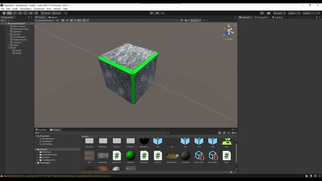 Digital Dice For DnD   Rigid Body Simulation In Unity