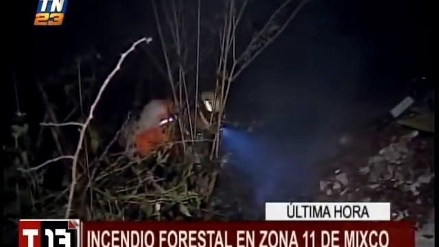 Bomberos atienden incendio forestal en zona 11 de Mixco смотреть онлайн